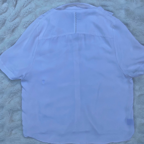 Kit & Ace Bike to Office Silk Blouse (white) - Picture 7 of 9